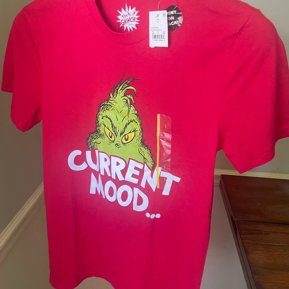 Red Grinch 'Current Mood' T-Shirt